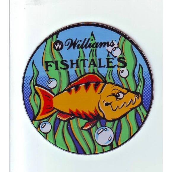 Fish Tales Pinball Promo Plastic Coaster Original 1992 NOS Swims Right Vintage - Picture 2 of 2